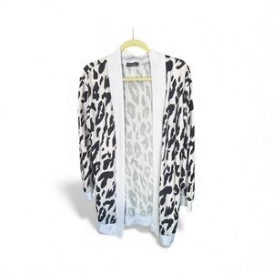 Leopard Print Open Cardigan